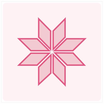 Mosaic Tile Stickers, Pink, Pack Of 16, All Sizes, Waterproof Azulejo Transfers For Kitchen / Bathroom Tiles P05 - 100mm x 100mm - 4 x 4 Inch - Pattern 10