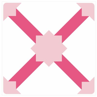 Mosaic Tile Stickers, Pink, Pack Of 16, All Sizes, Waterproof Azulejo Transfers For Kitchen / Bathroom Tiles P05 - 145mm x 145mm - Pattern 6
