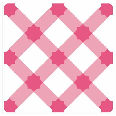 Mosaic Tile Stickers, Pink, Pack Of 16, All Sizes, Waterproof Azulejo Transfers For Kitchen / Bathroom Tiles P05 - 145mm x 145mm - Pattern 15