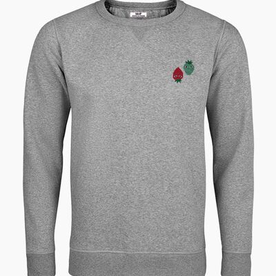 ROT UND NEO MINT LOGOS GRAU UNISEX SWEATSHIRT