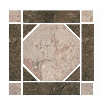 Mosaic Tile Stickers Brown, Pack Of 20, All Sizes, Waterproof, Transfers For Kitchen / Bathroom Tiles BB01 - 100mm x 100mm - 4 x 4 Inch - Pattern 5