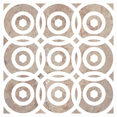 Mosaic Tile Stickers Brown, Pack Of 20, All Sizes, Waterproof, Transfers For Kitchen / Bathroom Tiles BB01 - 150mm x 150mm - 6 x 6 Inch - Pattern 8