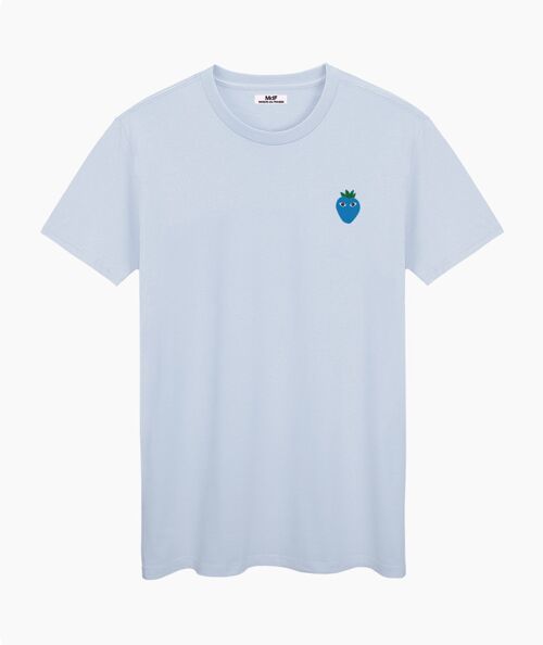 Blue logo blue cream unisex t-shirt