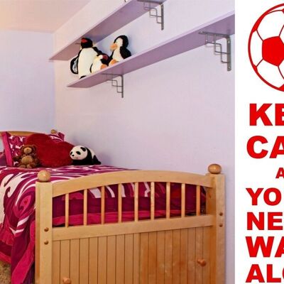 Keep Calm And You'll never Walk Alone Wall Art Decal Sticker For Bedroom Wall - With Crown