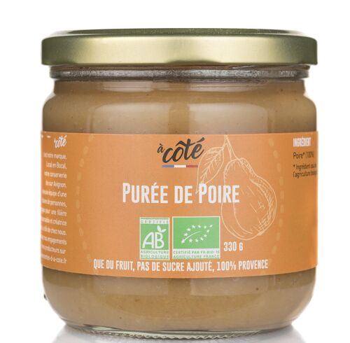 Purée de poire sans sucre ajouté - 330g