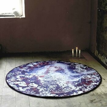 Tapis fantaisie floral 1