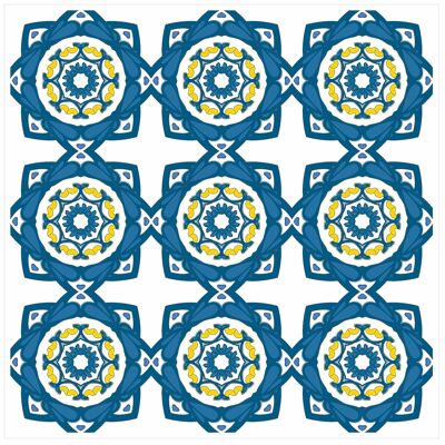 Mosaic Tile Stickers, Pack Of 24, All Sizes, Waterproof, Transfers For Kitchen / Bathroom Tiles C01 - 100mm x 100mm - 4 x 4 Inch - Pattern 2