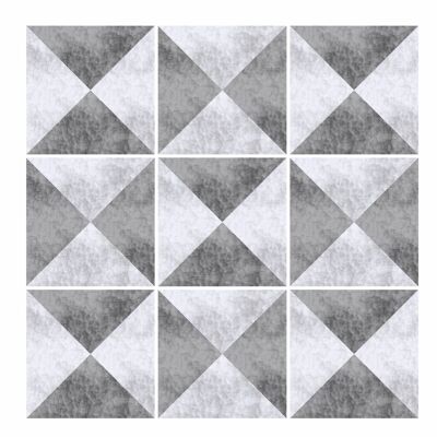 Mosaic Tile Stickers Grey, Pack Of 20, All Sizes, Waterproof, Transfers For Kitchen / Bathroom Tiles G05 - 100mm x 100mm - 4 x 4 Inch - Pattern 2