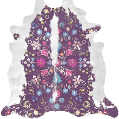 Gypsy Faux Cowhide (Purple) Rug