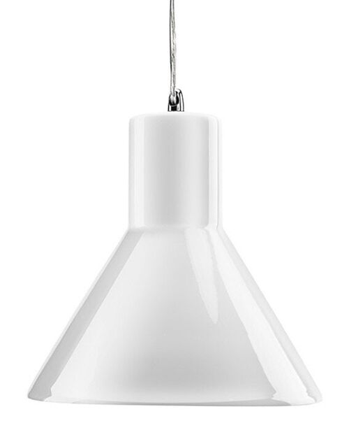 Funnel Pendant Lamp - Gloss White