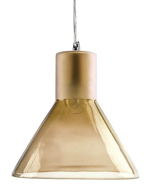 Funnel Pendant Lamp - Amber Tint