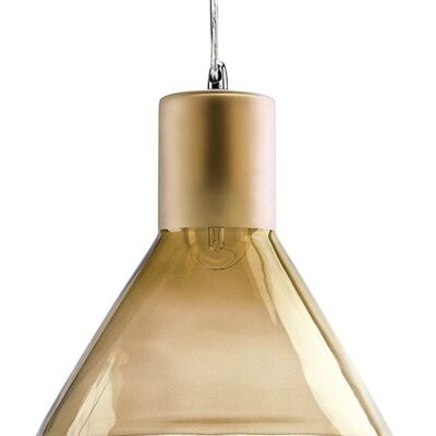 Funnel Pendant Lamp - Amber Tint