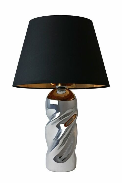 Little Crush II Table Lamp - Silver Base Black Shade