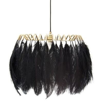 Feather Pendant Lamp Black