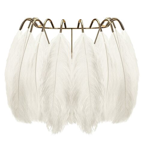 Feather Wall Lamp White