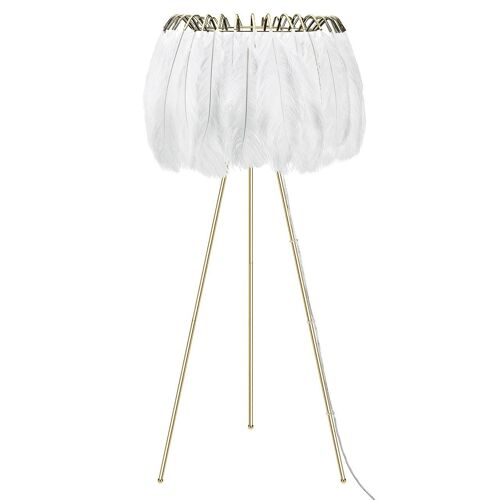 Feather Floor Lamp - White