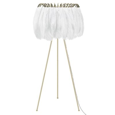 Feather Floor Lamp - White