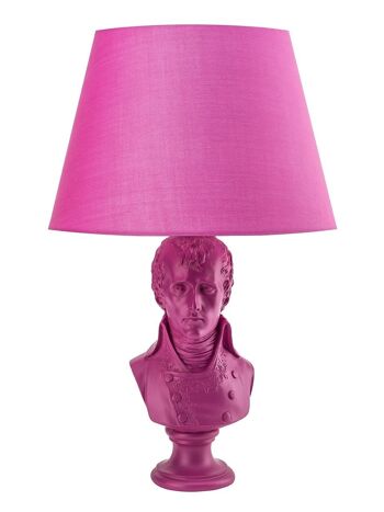 Lampe de table rose Waterloo - nouvel abat-jour 1