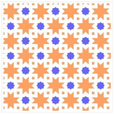 Mosaic Tile Stickers, Pack Of 16, All Sizes, Waterproof, Azulejo Transfers For Kitchen / Bathroom Tiles GT05 - 100mm x 100mm - 4 x 4 Inch - Pattern 3