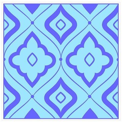 Mosaic Tile Stickers, Pack Of 16, All Sizes, Waterproof, Azulejo Transfers For Kitchen / Bathroom Tiles GT05 - 150mm x 150mm - 6 x 6 Inch - Pattern 4