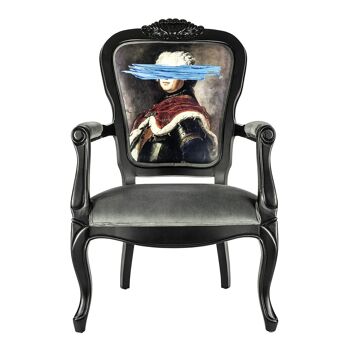 Blue Mark Portrait - Fauteuil imprimé 1