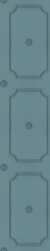 Carta da parati con pannelli a pois georgiani blu ardesia