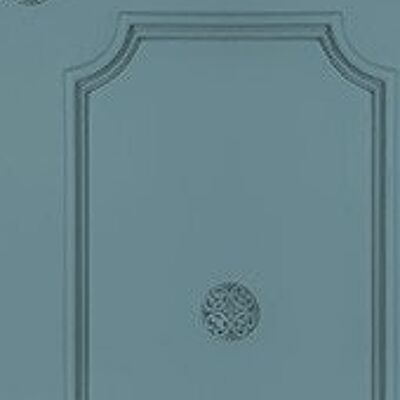 Slate Blue Georgian Dot Panelling Wallpaper