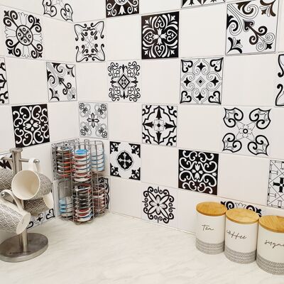 Mosaic Tile Stickers, Pack Of 16, All Sizes, Waterproof, Azulejo Transfers For Kitchen / Bathroom Tiles GT17 - 145mm x 145mm - Pattern 3