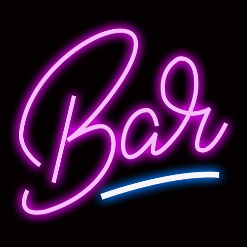Neon Sign BAR with remote control