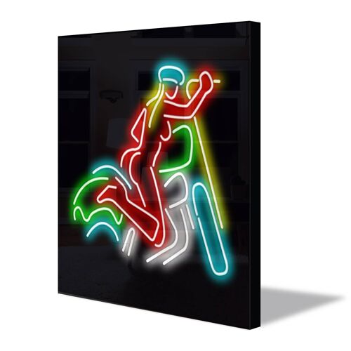 Neon Sign BIKER with remote control