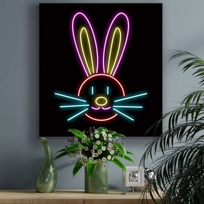 Neon Sign BUNNY with remote control