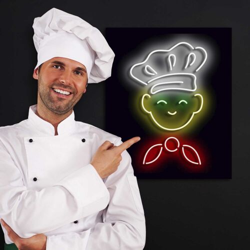 Neon Sign CHEF with remote control