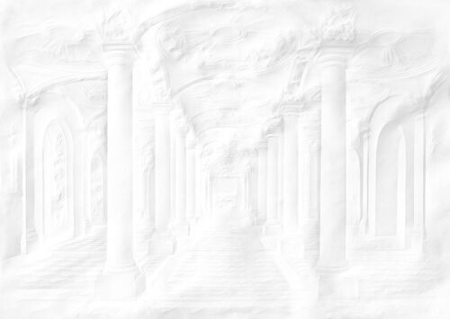 Paper Palace Folded Columns Wallpaper Mural (Size 2)
