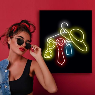Neon Sign CLOTHES HANGER with remote control