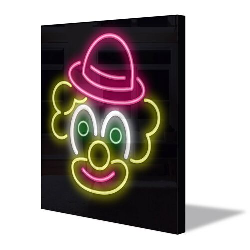 Neon Sign CLOWN with remote control