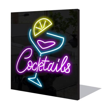 Neon Sign COCKTAILS 2 with remote control