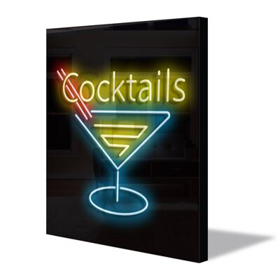 Neon Sign COCKTAILS with remote control