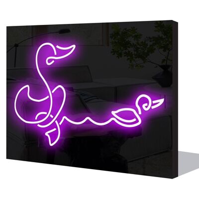 Neon Sign DUCK'N'DUCKLING with remote control