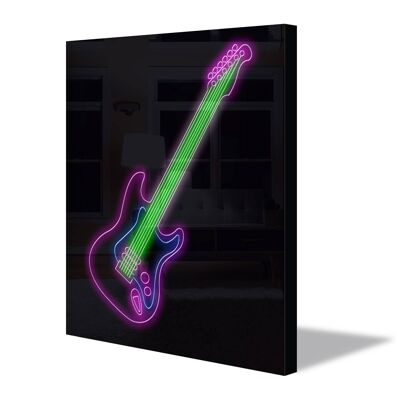 Neon Sign ELECTRIC GUITAR with remote control