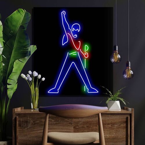 Neon Sign FREDDIE with remote control