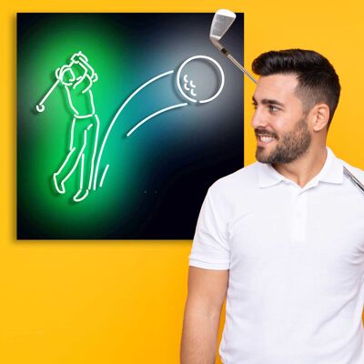 Neon Sign GOLF with remote control
