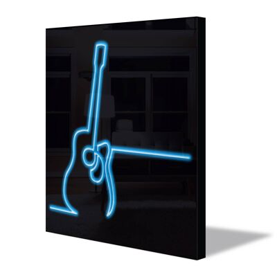Neon Sign GUITAR SILHOUETTE with remote control