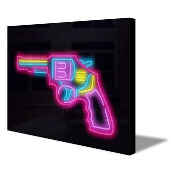 Neon Sign GUN avec télécommande 1