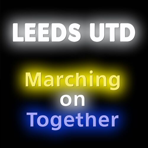 Neon Sign LEEDS UTD with remote control