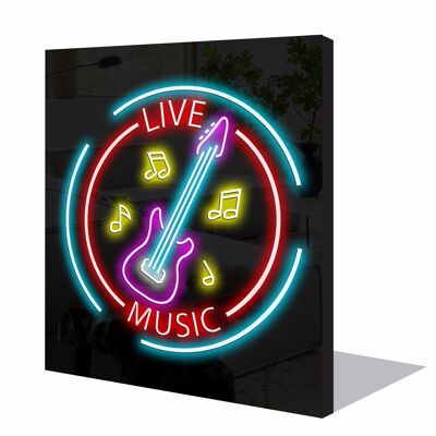 Neon Sign LIVE MUSIC with remote control