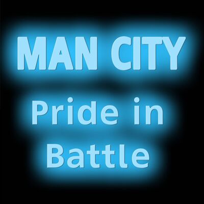 Neon Sign MAN CITY with remote control