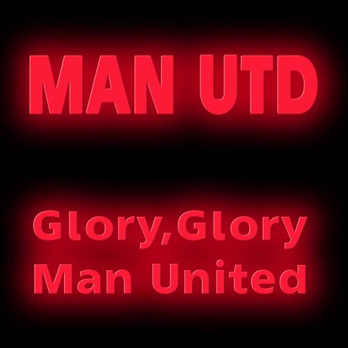 Neon Sign MAN UTD with remote control