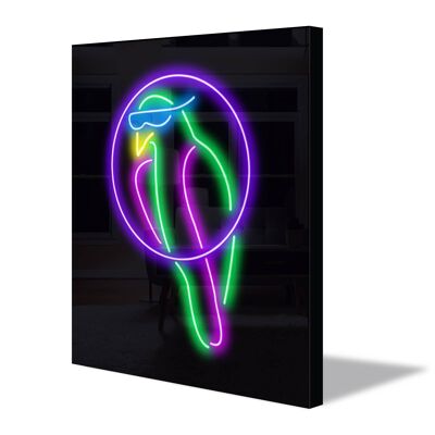 Neon Sign PARROT BAR with remote control