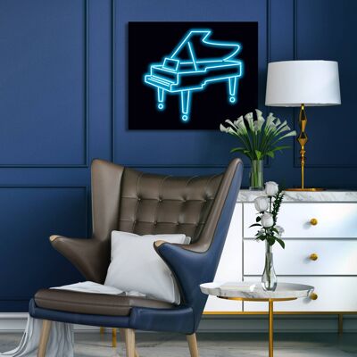 Neon Sign PIANO with remote control