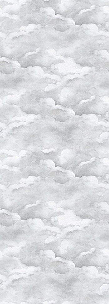 Papier peint nuages gris pâle 2